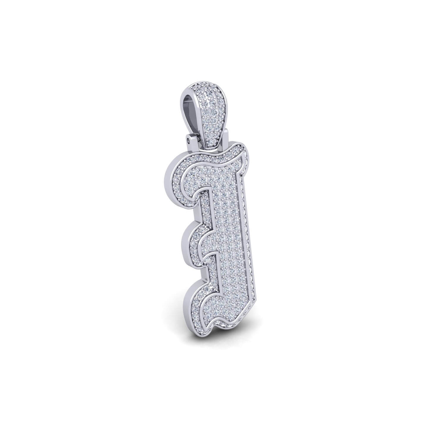 Silver Initial Pendant with Necklace