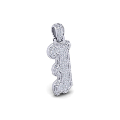 Silver Initial Pendant with Necklace