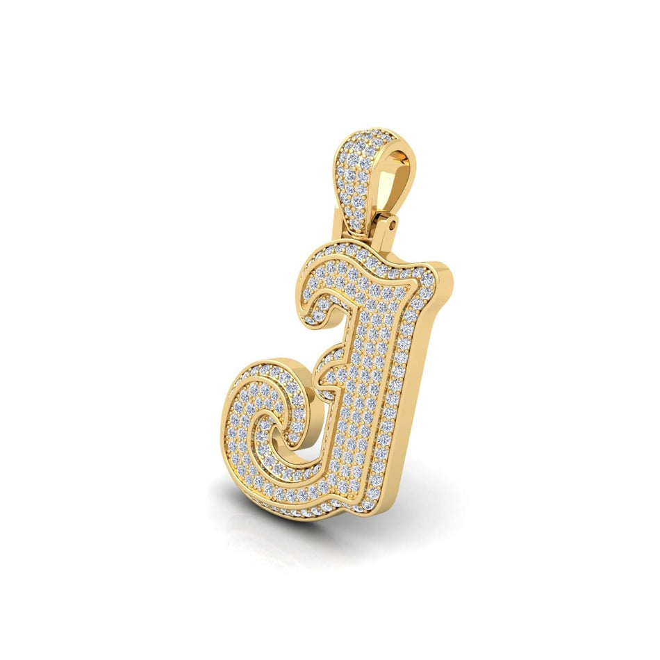 Gold Initial Pendant with Necklace