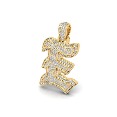 Gold Initial Pendant with Necklace