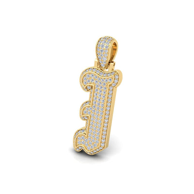 Gold Initial Pendant with Necklace
