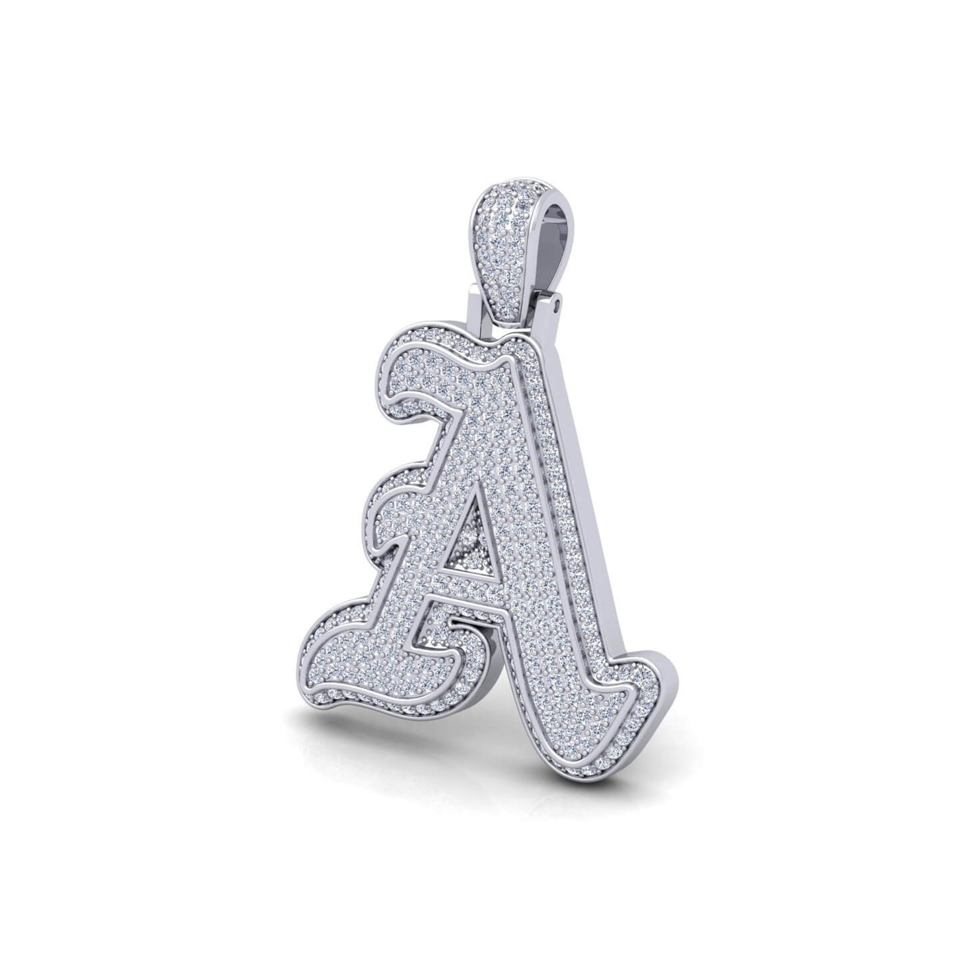 Silver Initial Pendant with Necklace