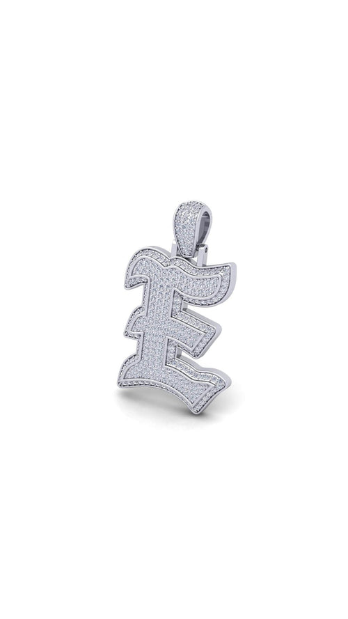 Silver Initial Pendant with Necklace