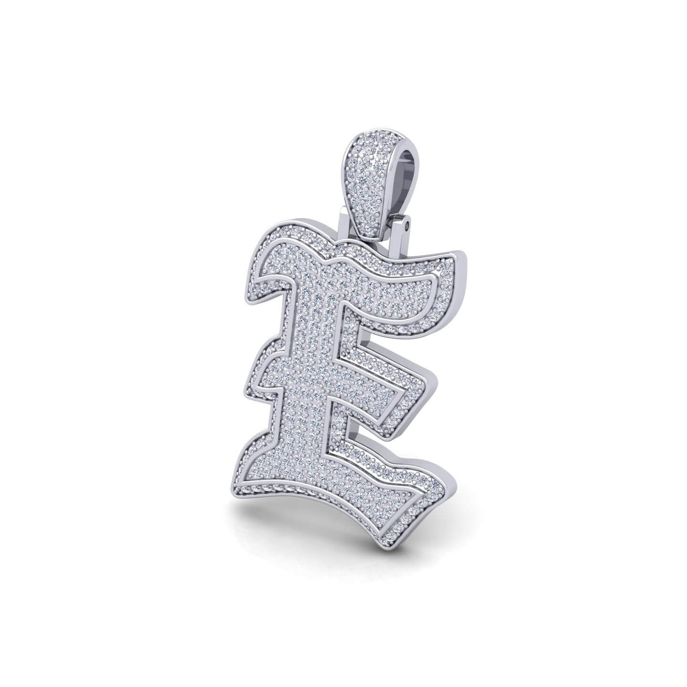 Silver Initial Pendant with Necklace