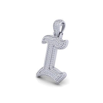 Silver Initial Pendant with Necklace