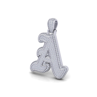 Silver Initial Pendant with Necklace
