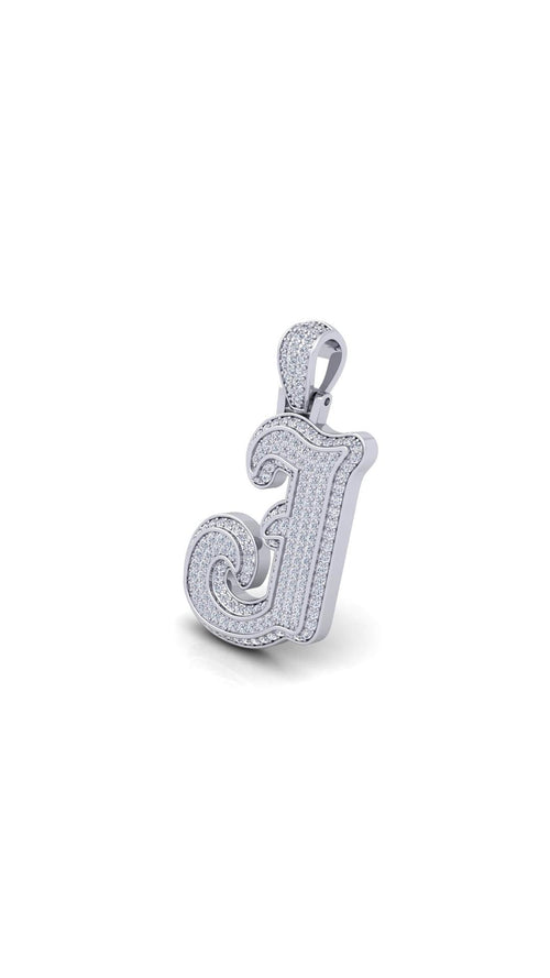 Silver Initial Pendant with Necklace