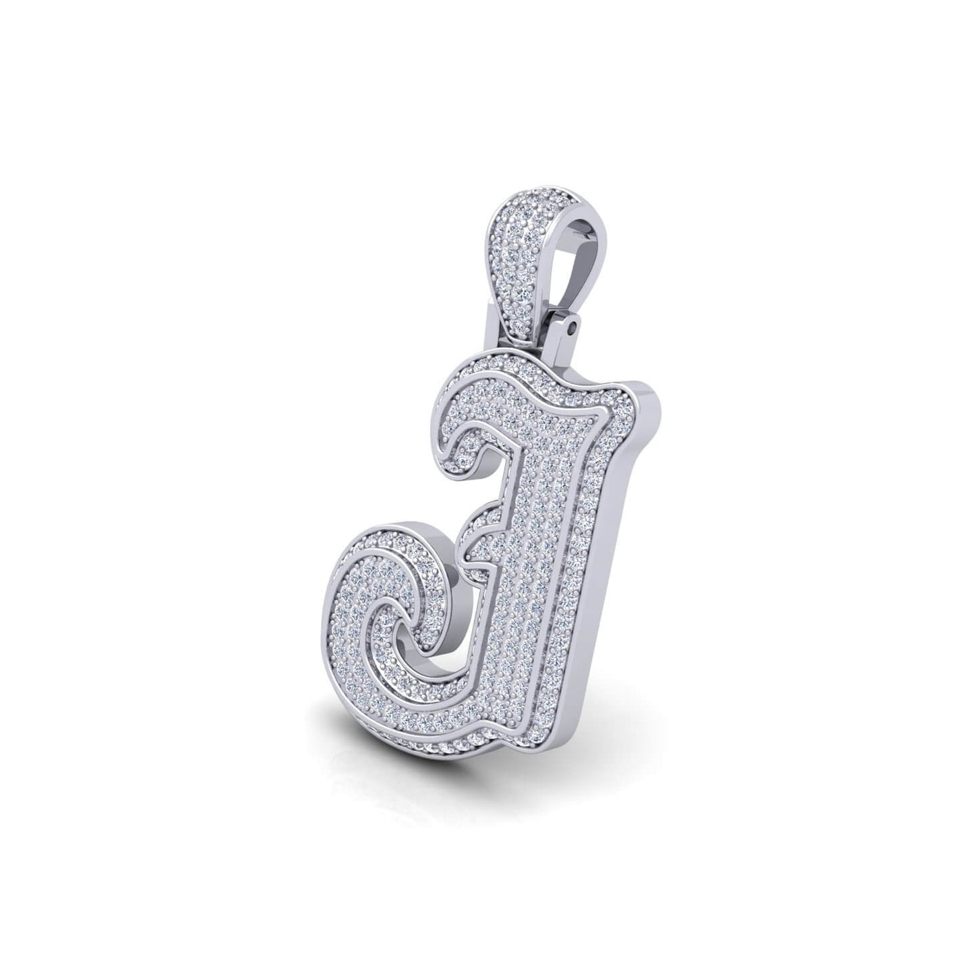 Silver Initial Pendant with Necklace