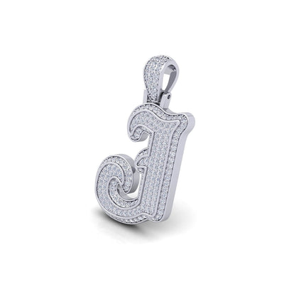 Silver Initial Pendant with Necklace