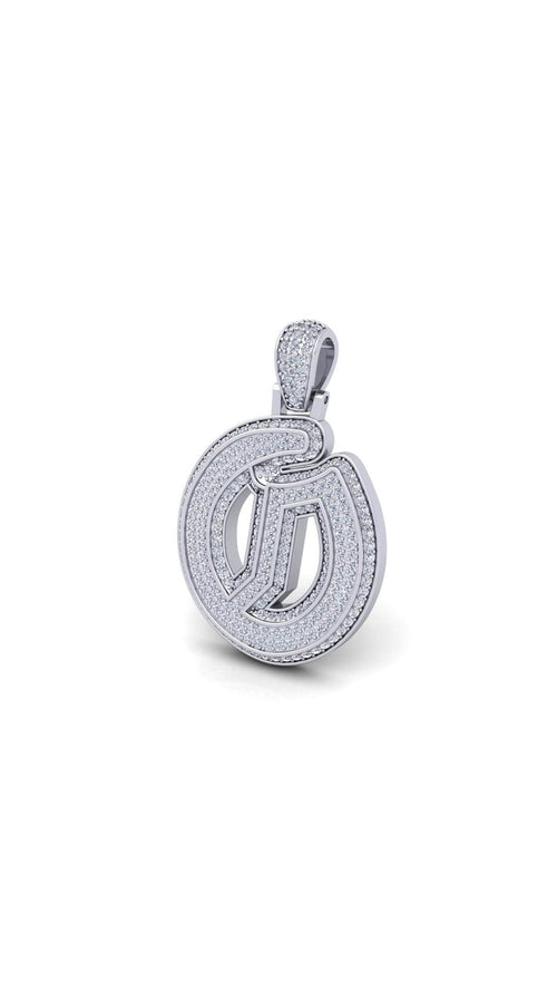 Silver Initial Pendant with Necklace