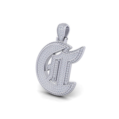 Silver Initial Pendant with Necklace