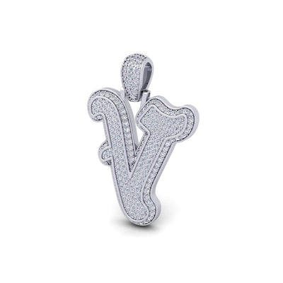 Silver Initial Pendant with Necklace