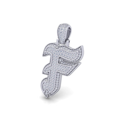 Silver Initial Pendant with Necklace