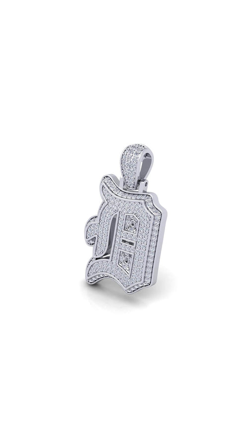 Silver Initial Pendant with Necklace