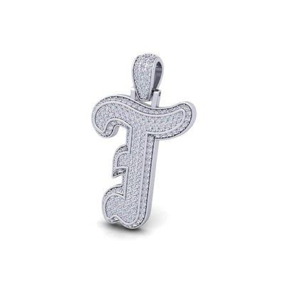 Silver Initial Pendant with Necklace