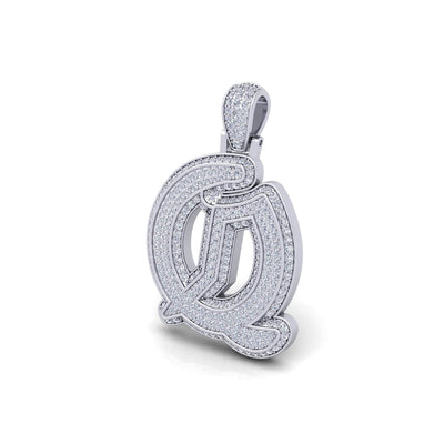 Silver Initial Pendant with Necklace