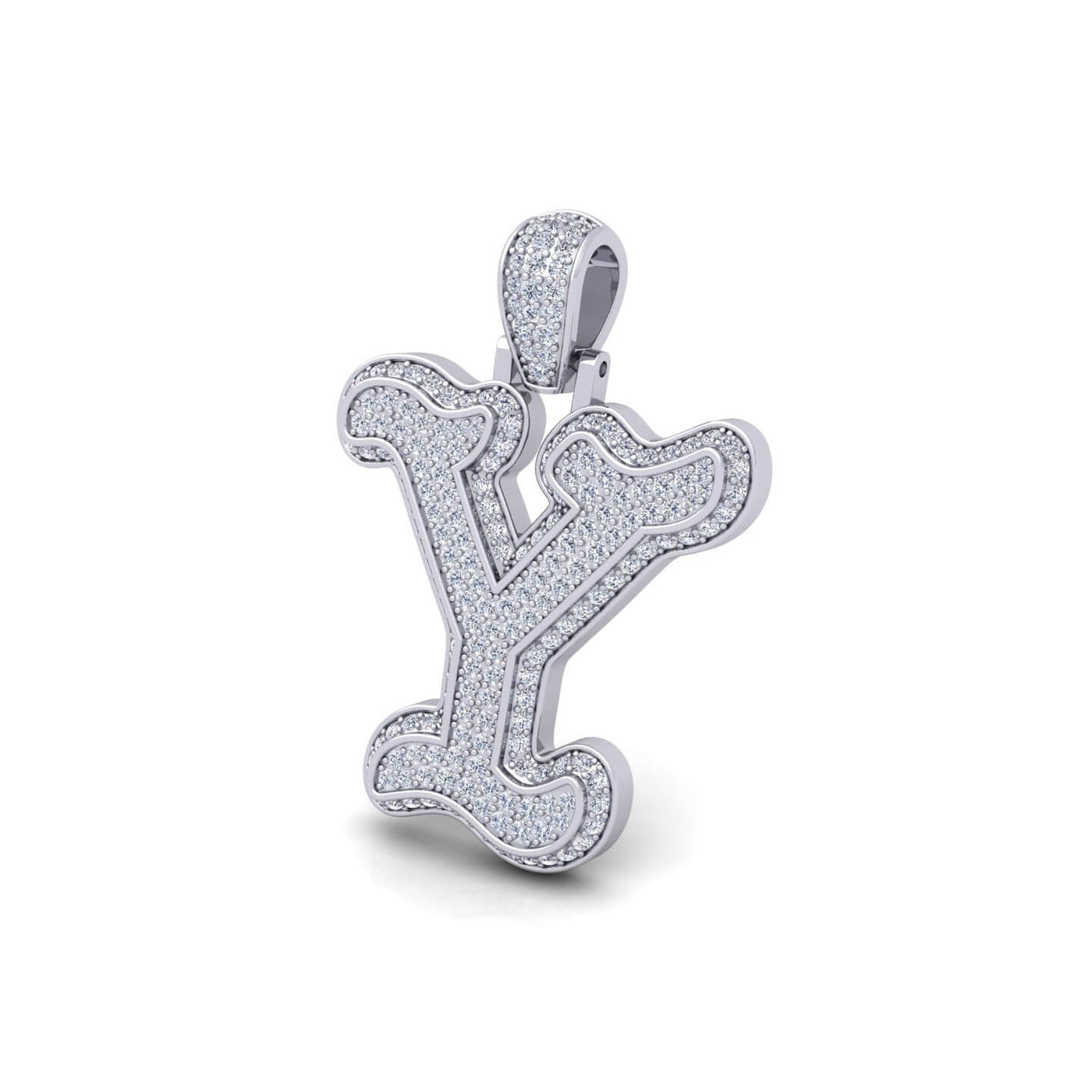 Silver Initial Pendant with Necklace