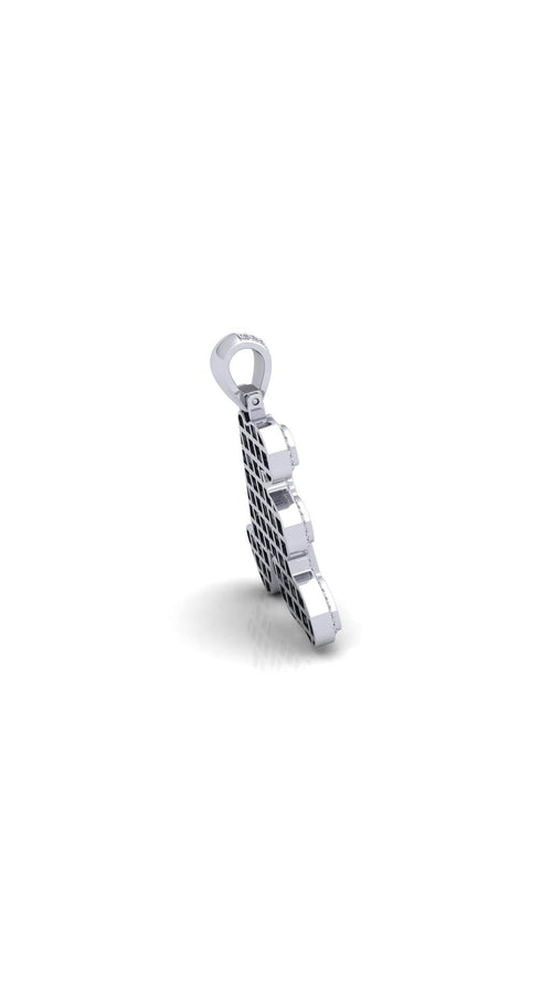 Silver Initial Pendant with Necklace