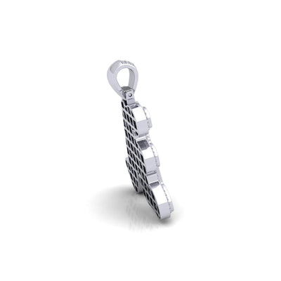 Silver Initial Pendant with Necklace