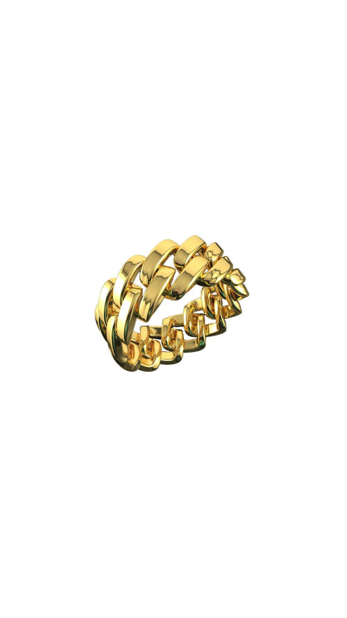 10 Kt Cuban Ring N634