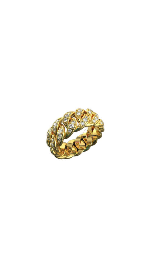 10 Kt Cuban Ring N729