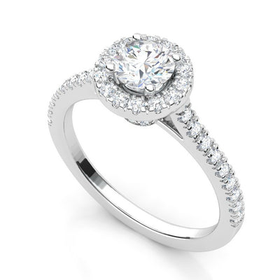 1CTW Design Diamond Ring 14KT White Gold