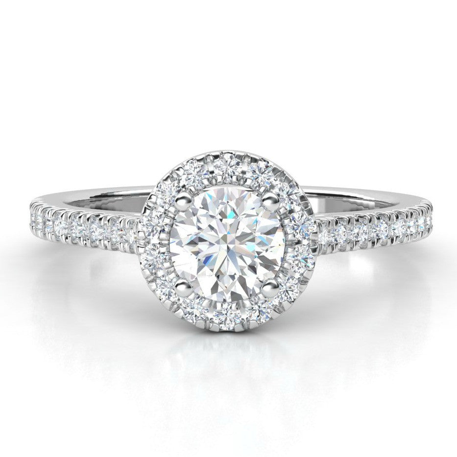 1CTW Design Diamond Ring 14KT White Gold