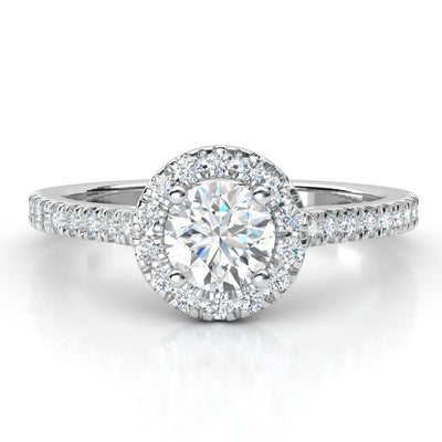 1CTW Design Diamond Ring 14KT White Gold